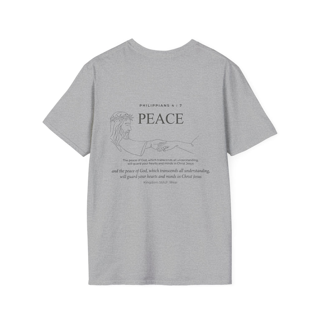 Peace Tee | The Peace That Transcends All Understanding Back Graphic | Kingdom Stitch Wear