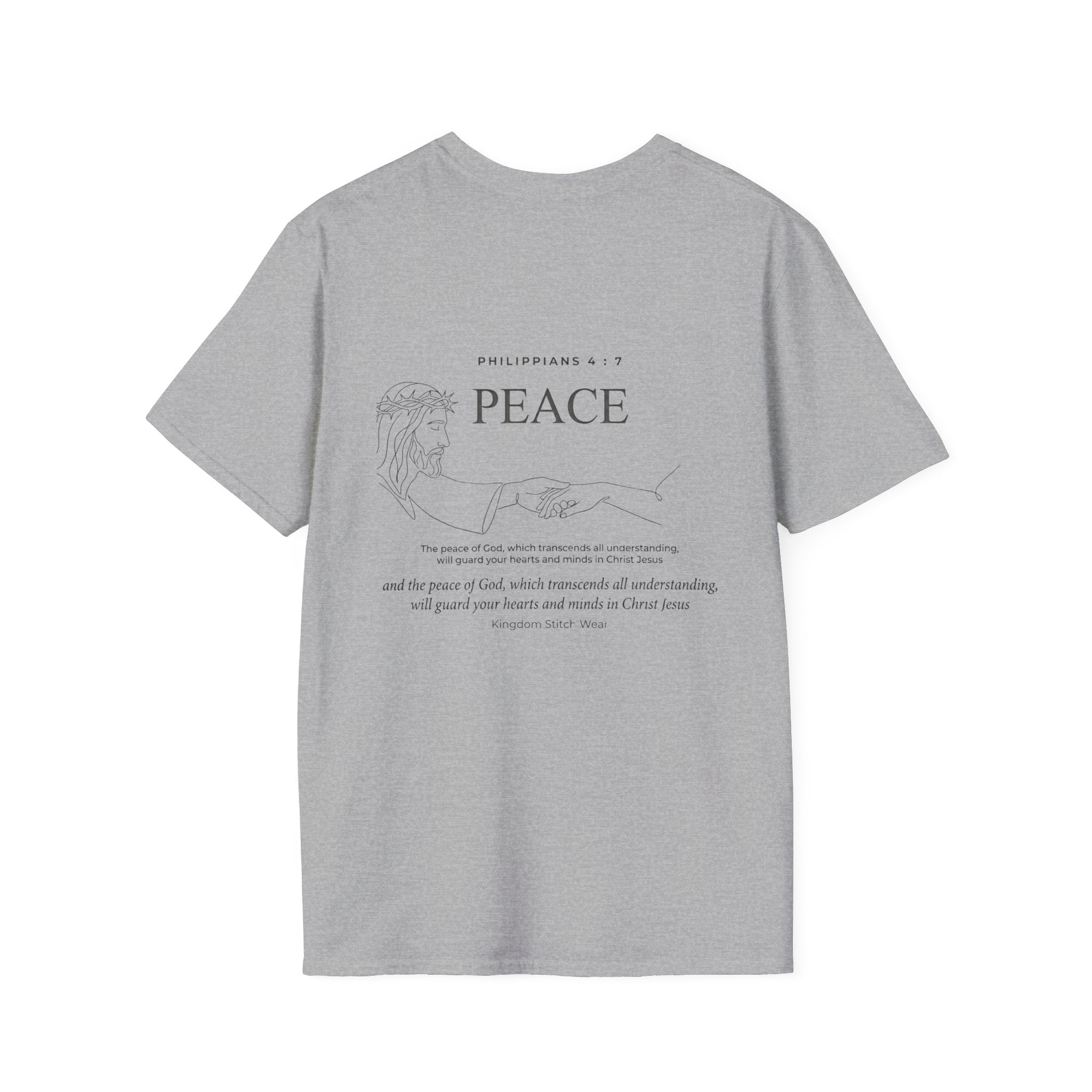 Peace Tee | The Peace That Transcends All Understanding Back Graphic | Kingdom Stitch Wear