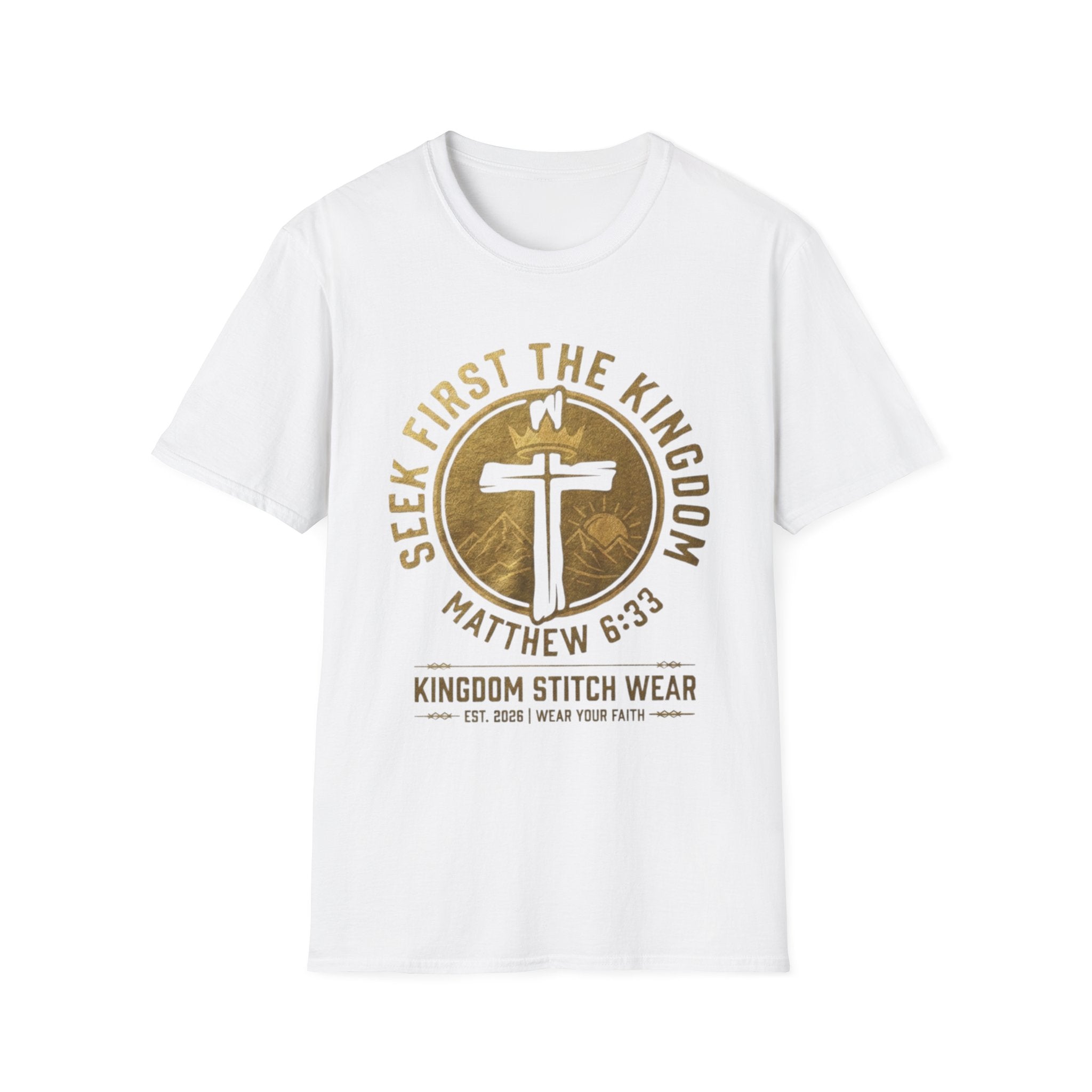 Seek First the Kingdom Tee | Faith-Based Streetwear | Kingdom Stitch Wear
