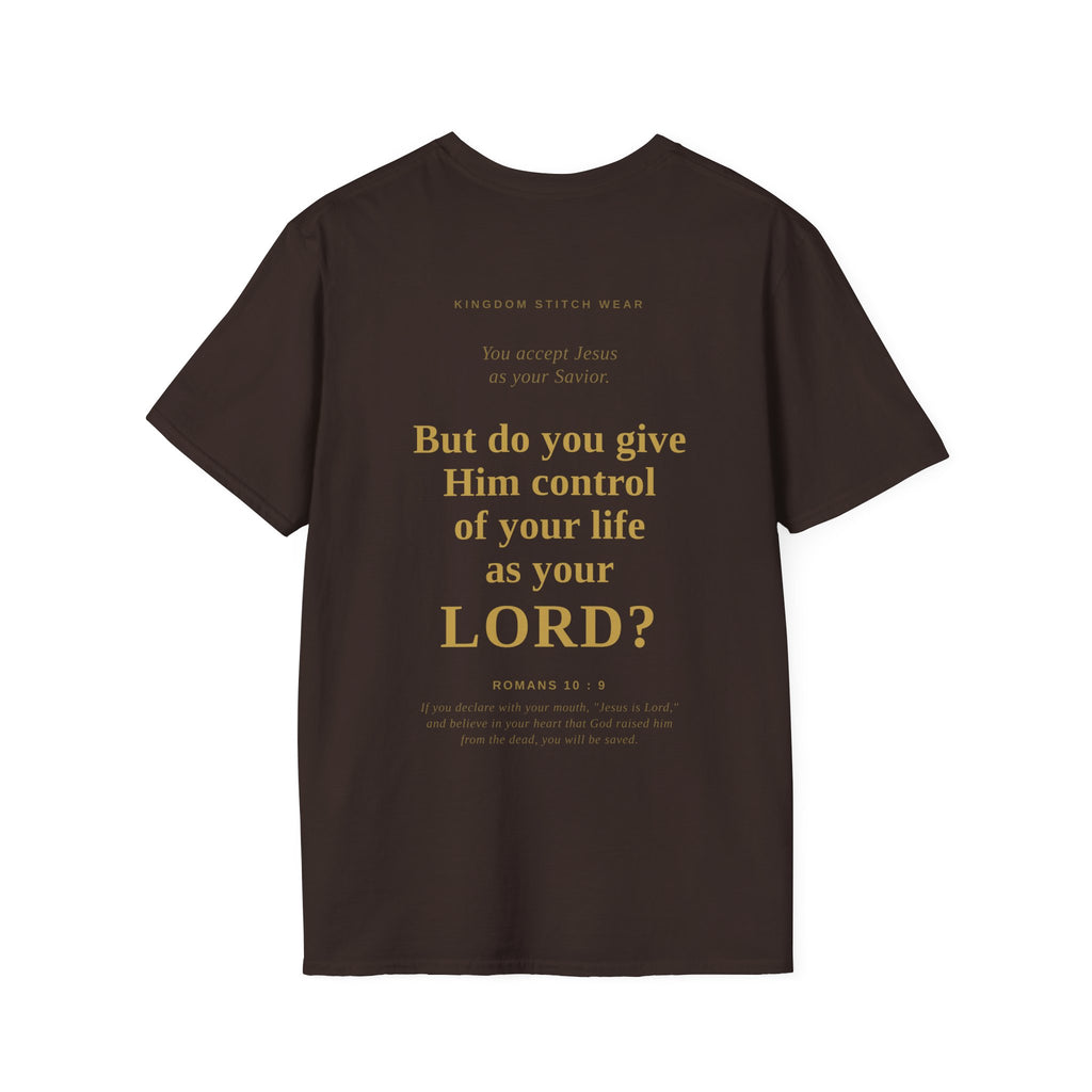 Is Jesus Your Lord? Tee Graphic on back | Faith-Based Streetwear | Kingdom Stitch Wear