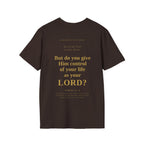 Is Jesus Your Lord? Tee Graphic on back | Faith-Based Streetwear | Kingdom Stitch Wear