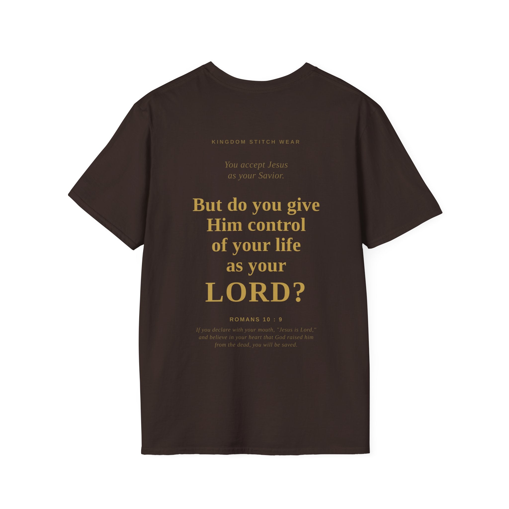 Is Jesus Your Lord? Tee Graphic on back | Faith-Based Streetwear | Kingdom Stitch Wear