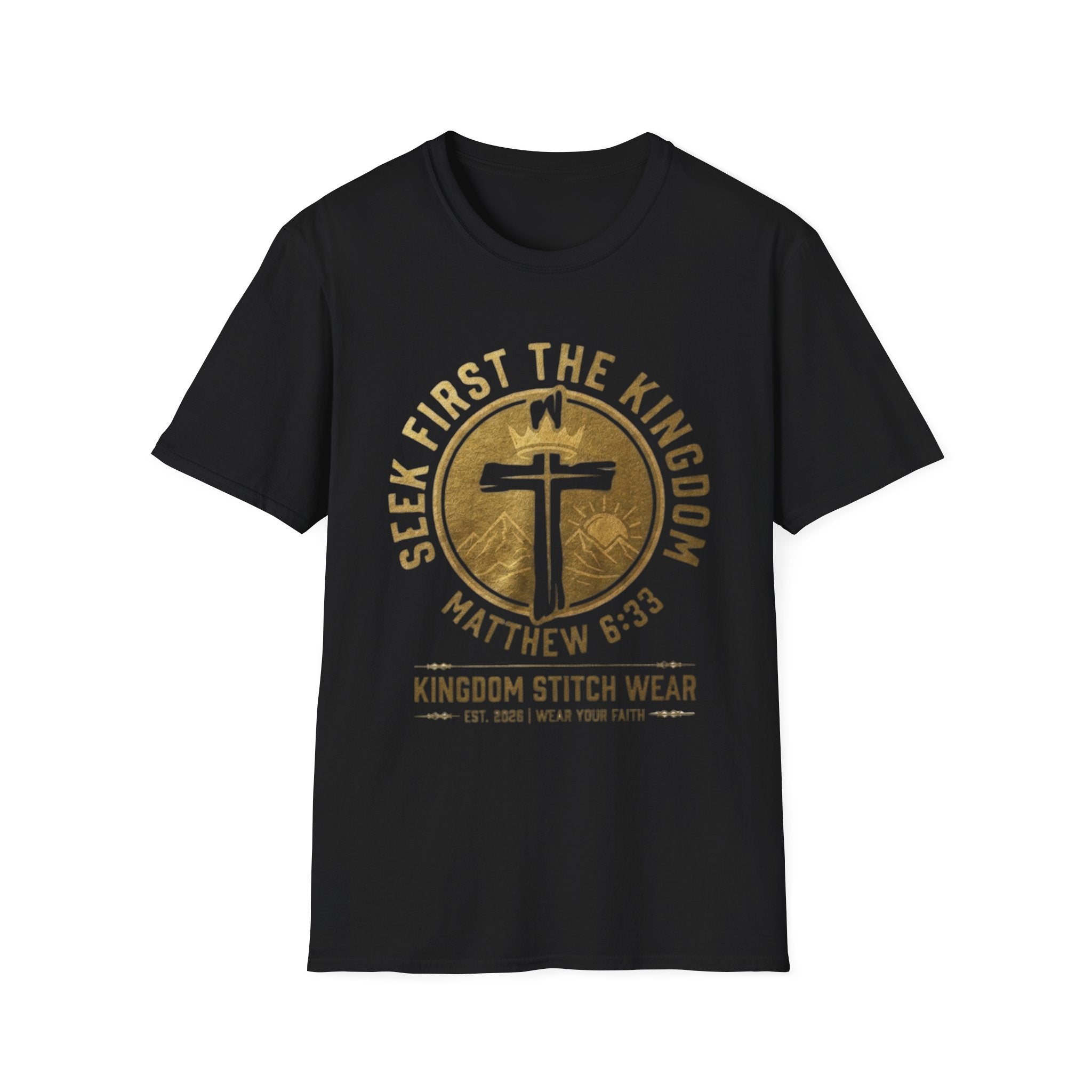 Seek First the Kingdom Tee | Faith-Based Streetwear | Kingdom Stitch Wear