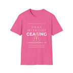 Pray Without Ceasing Tee | Praying Hands | Faith-Based Streetwear | Kingdom Stitch Wear