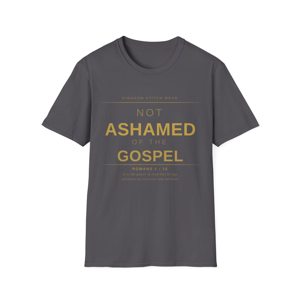 Not Ashamed of the Gospel Tee | Faith-Based Streetwear | Kingdom Stitch Wear