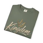 Kingdom Stitch Wear Signature Logo Tee | Wear Your Faith | Garment-Dyed Comfort Colors Christian Apparel | Kingdom Stitch Wear