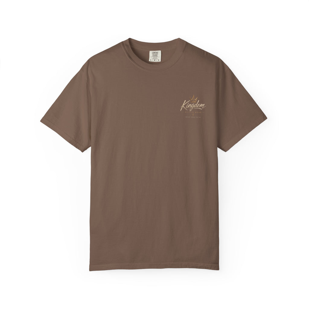 Be Still & Know Comfort Tee | Garment-Dyed Back Graphic | Kingdom Stitch Wear