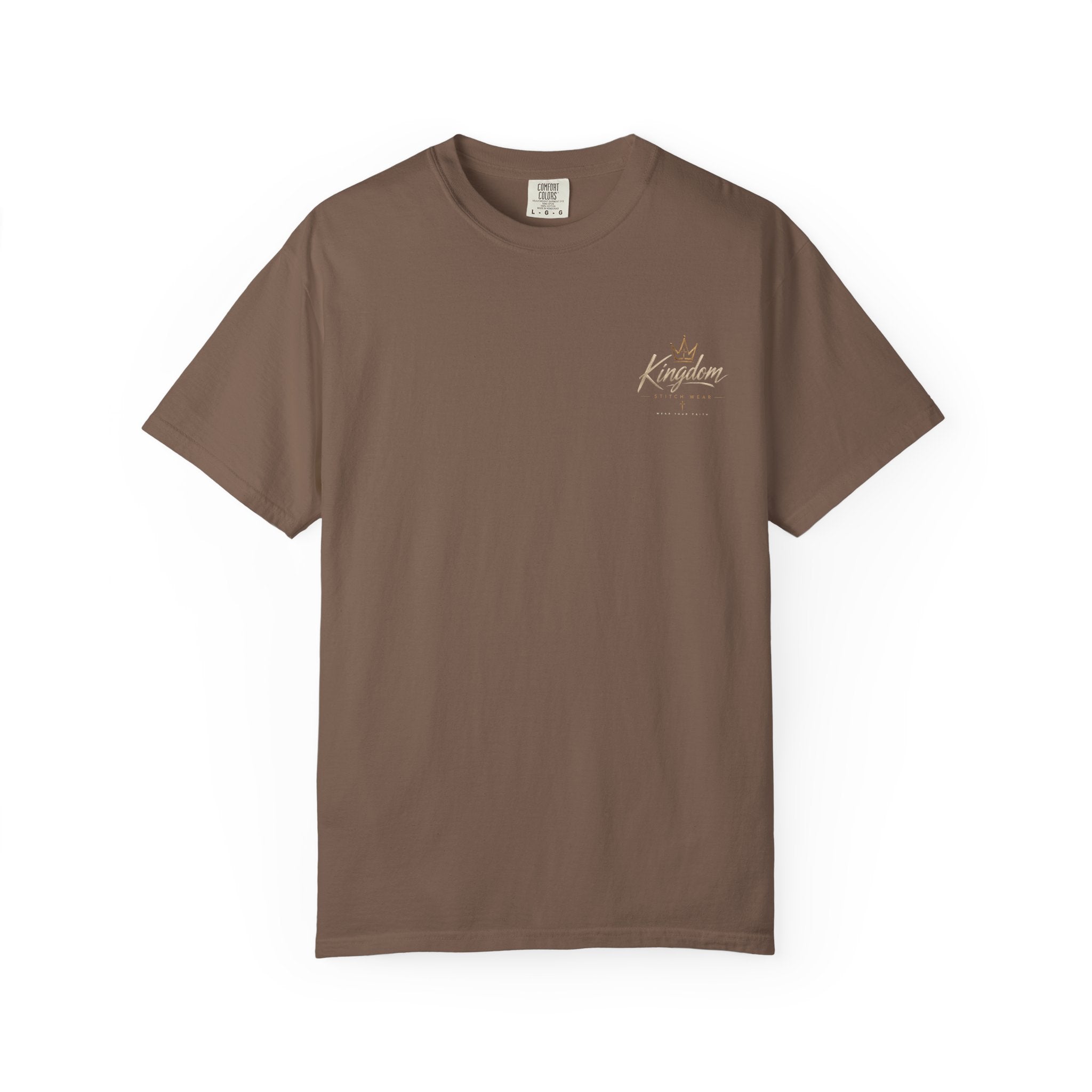 Be Still & Know Comfort Tee | Garment-Dyed Back Graphic | Kingdom Stitch Wear