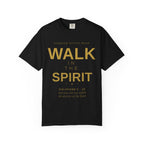 Walk In The Spirit Tee | Galatians 5:16 | Garment-Dyed Comfort Colors Christian Apparel | Kingdom Stitch Wear