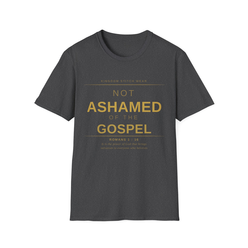 Not Ashamed of the Gospel Tee | Faith-Based Streetwear | Kingdom Stitch Wear