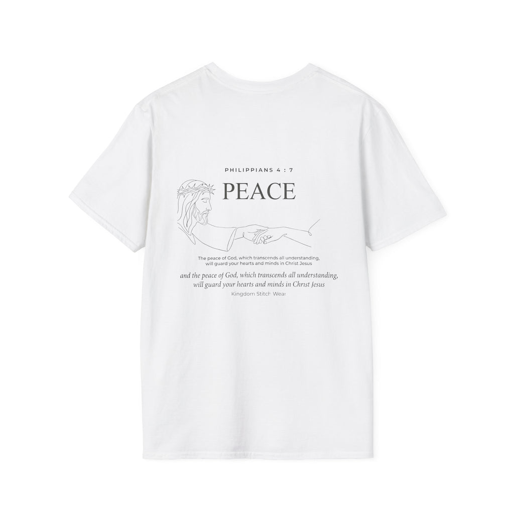 Peace Tee | The Peace That Transcends All Understanding Back Graphic | Kingdom Stitch Wear