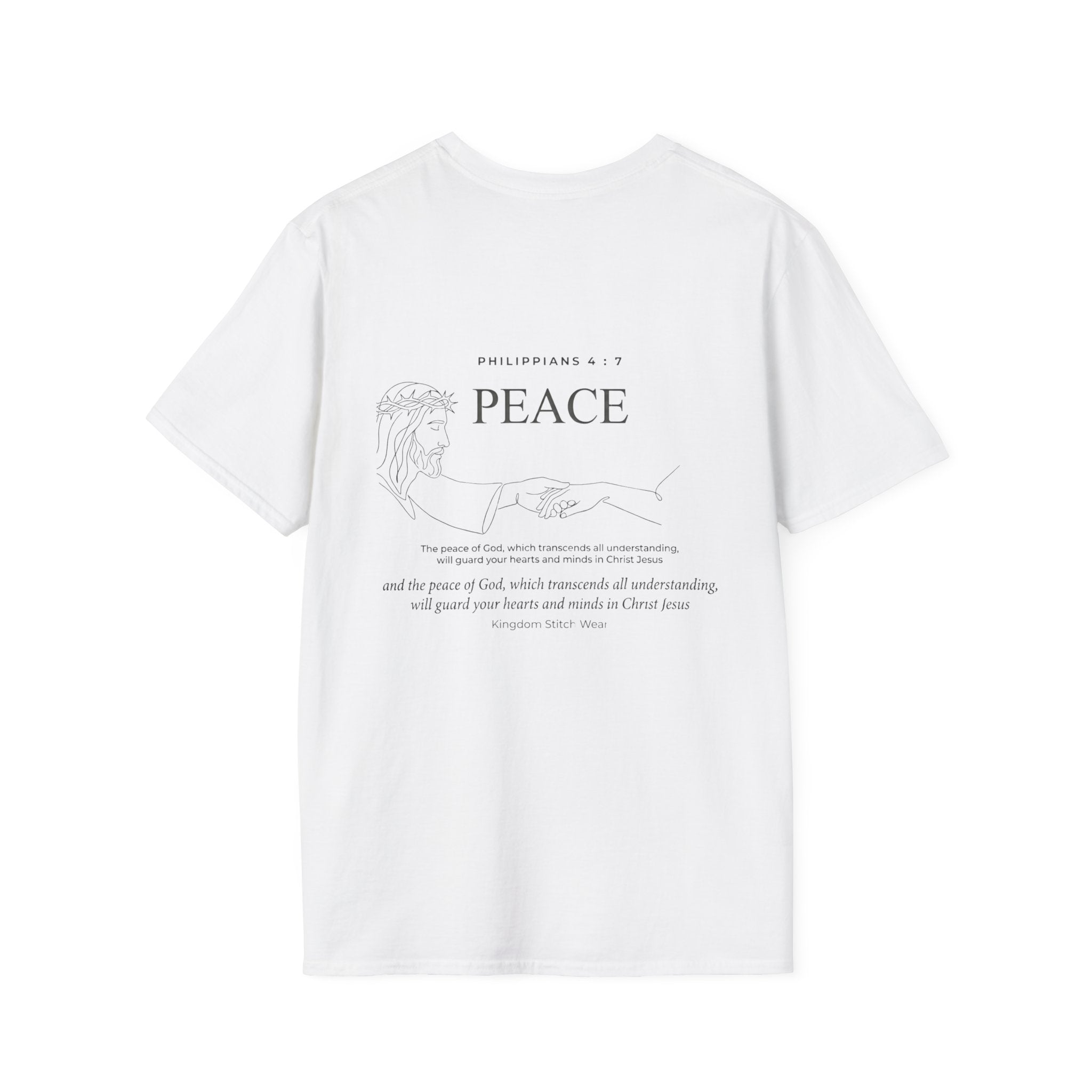 Peace Tee | The Peace That Transcends All Understanding Back Graphic | Kingdom Stitch Wear