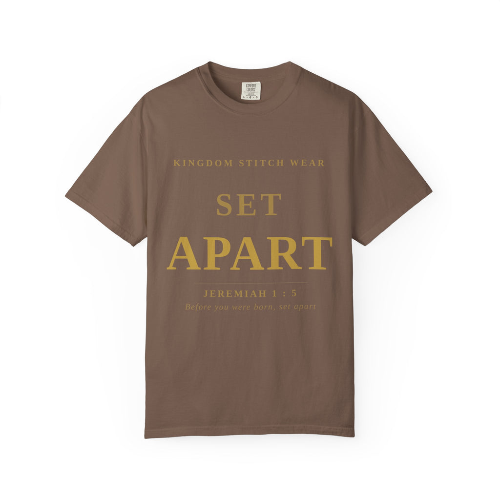 Set Apart Tee | Jeremiah 1:5 | Garment-Dyed Comfort Colors Christian Apparel | Kingdom Stitch Wear