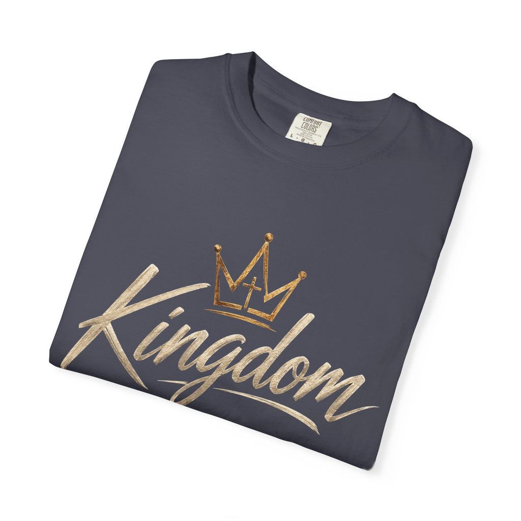 Kingdom Stitch Wear Signature Logo Tee | Wear Your Faith | Garment-Dyed Comfort Colors Christian Apparel | Kingdom Stitch Wear
