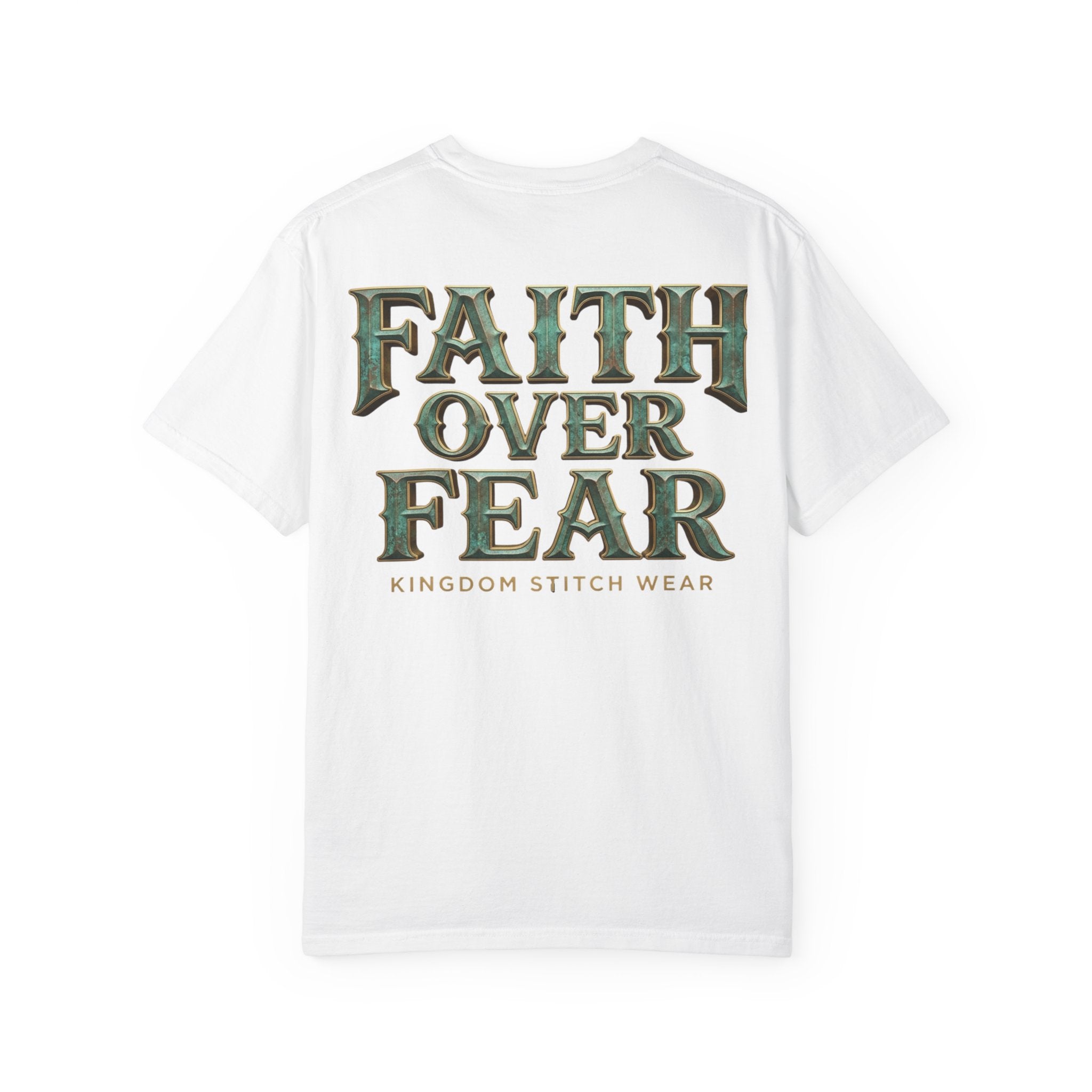 Faith Over Fear Tee | Vintage Patina | Kingdom Stitch Wear