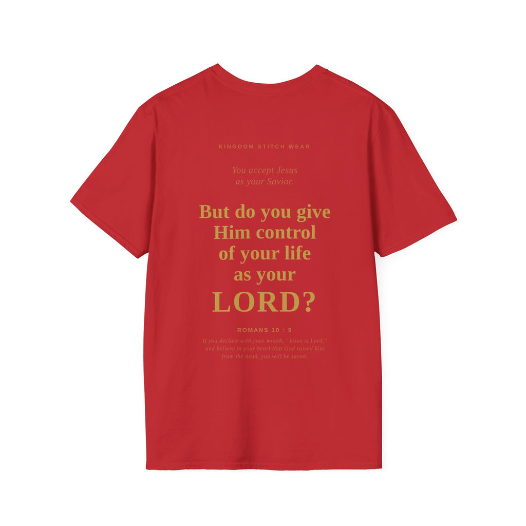 Is Jesus Your Lord? Tee Graphic on back | Faith-Based Streetwear | Kingdom Stitch Wear