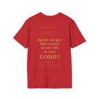 Is Jesus Your Lord? Tee Graphic on back | Faith-Based Streetwear | Kingdom Stitch Wear