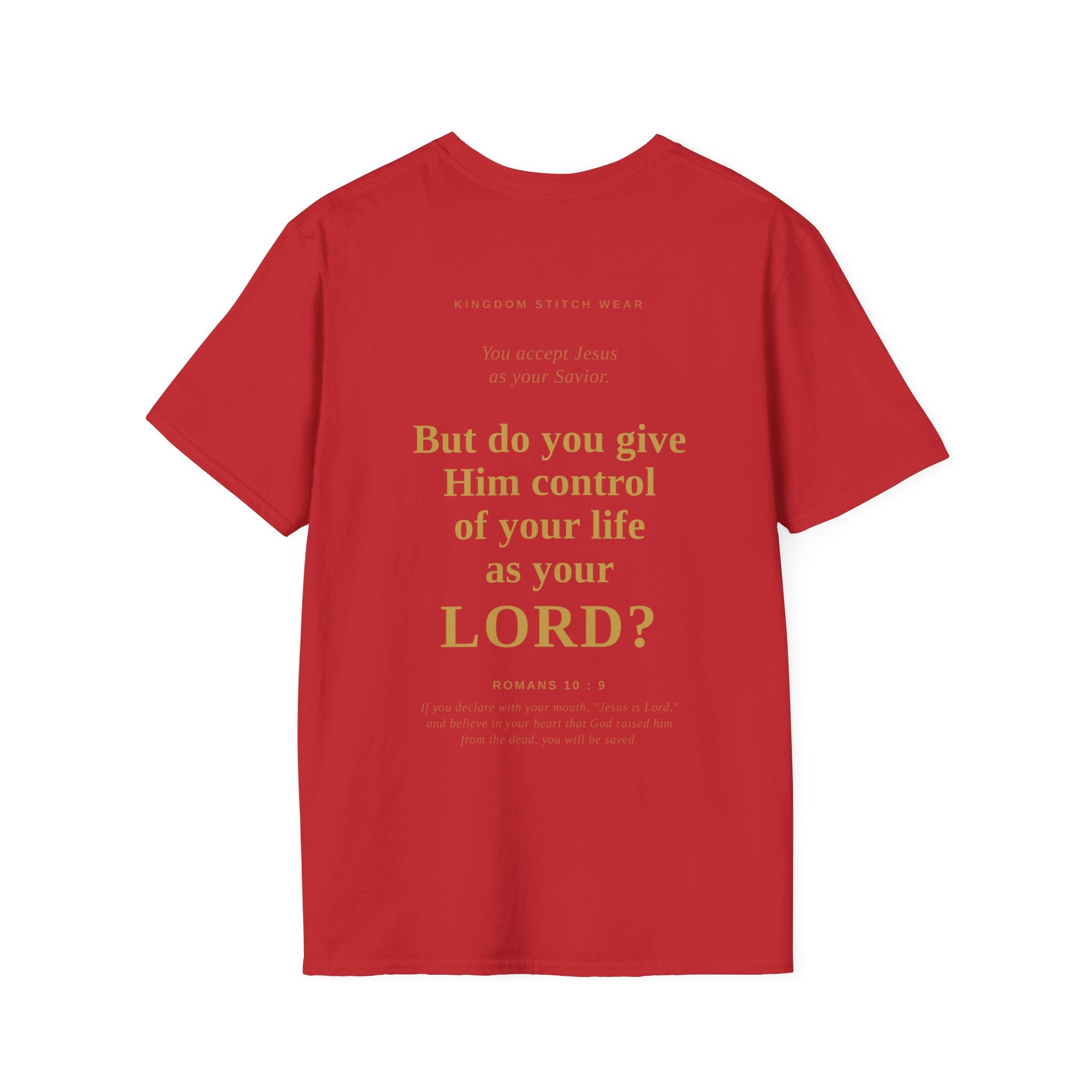 Is Jesus Your Lord? Tee Graphic on back | Faith-Based Streetwear | Kingdom Stitch Wear