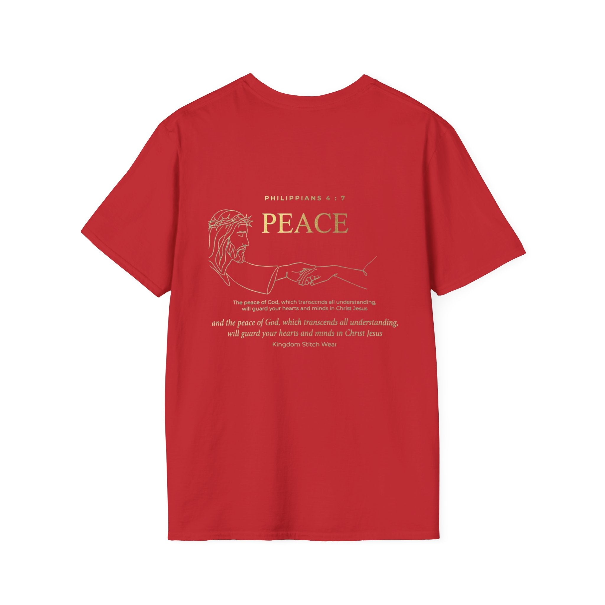 Peace Tee | The Peace That Transcends All Understanding Back Graphic | Kingdom Stitch Wear